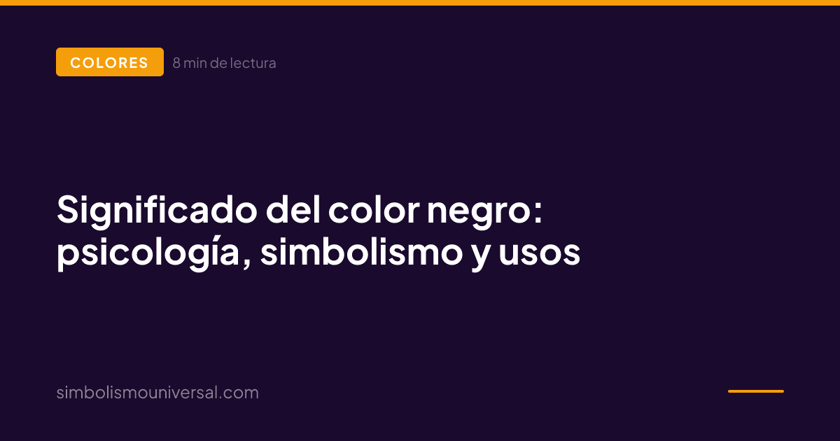 Meaning of the Color Black: Psychology, Symbolism and Uses