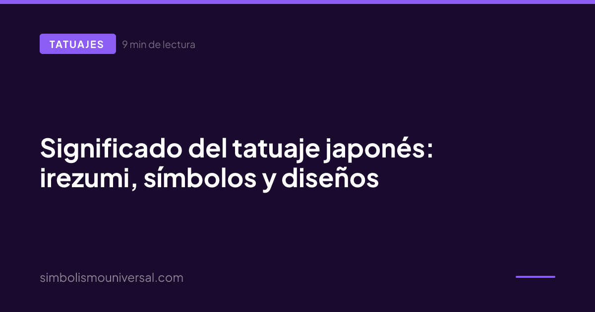 Japanese tattoo meaning: irezumi, symbols and designs